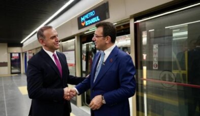 İstanbul Büyükşehir Belediye Başkanı Ekrem İmamoğlu, Çekmeköy-Sancaktepe-Sultanbeyli metro hattının test sürüşüne katıldı