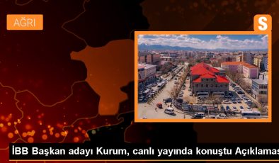 İBB Başkan adayı Kurum, canlı yayında konuştu Açıklaması