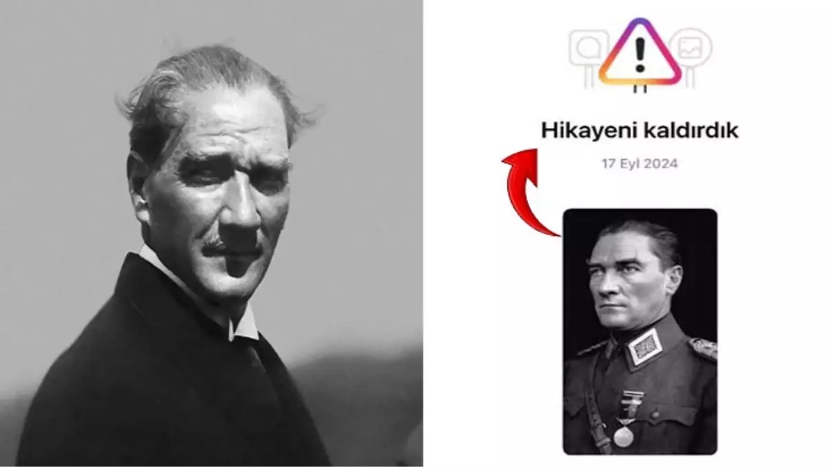 Instagram Atatürk’ün fotoğrafını ‘tehlikeli kişi’ gerekçesiyle kaldırdı