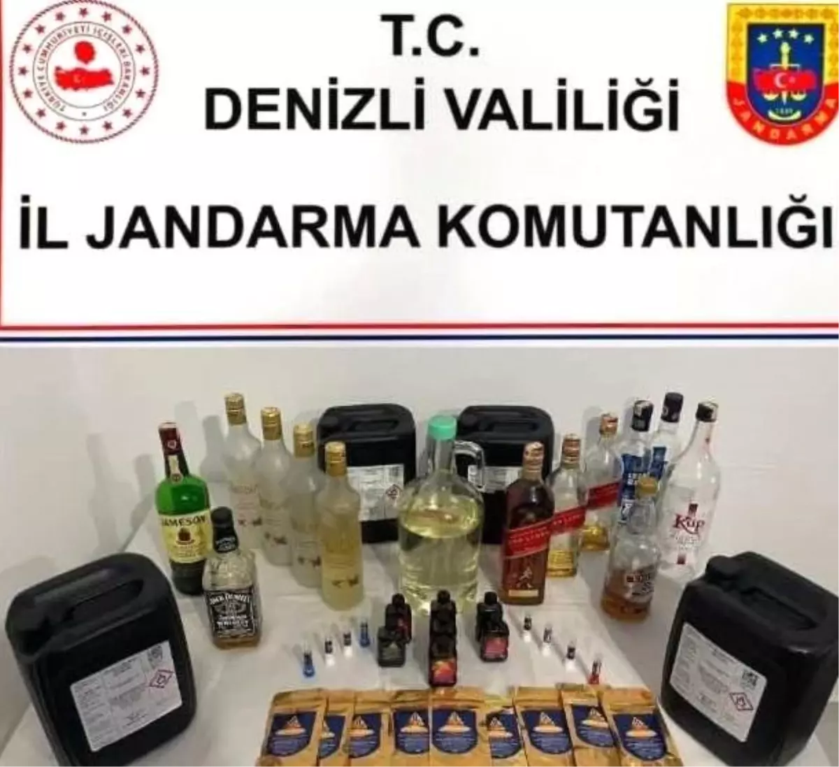 Denizli’de Kaçak İçki Operasyonu